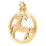 Cartier French 18 Karat Yellow Gold Capricorn Vintage Zodiac Charm Pendant