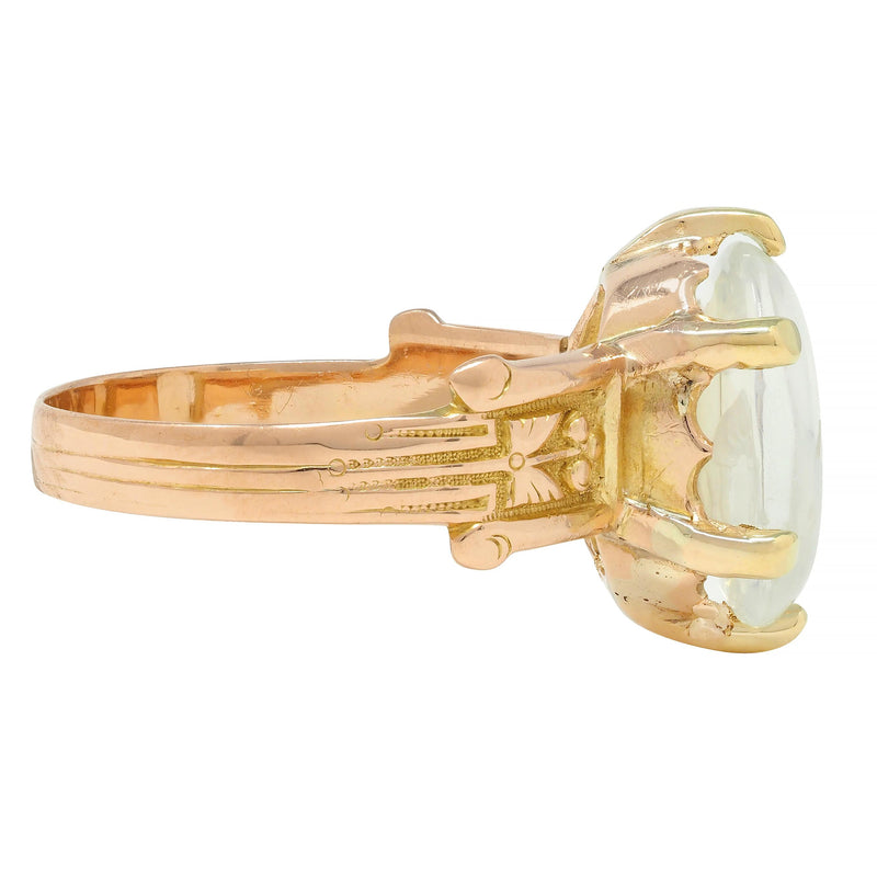 Thistle and oak moonstone ring store