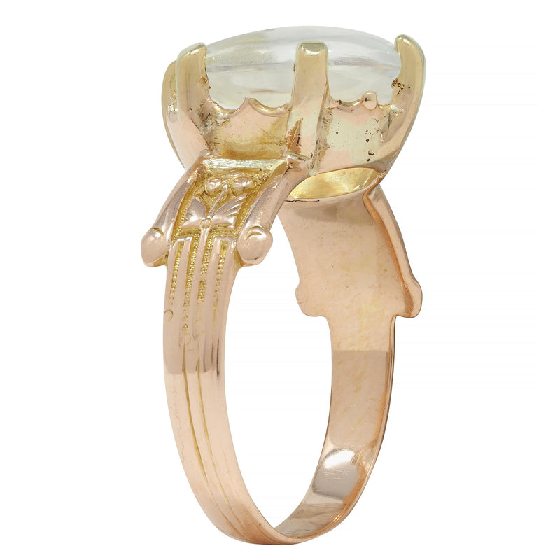 Thistle and oak moonstone ring sale