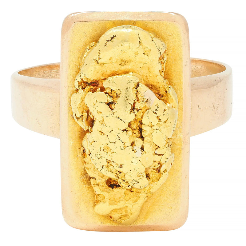 Rose gold nugget store ring
