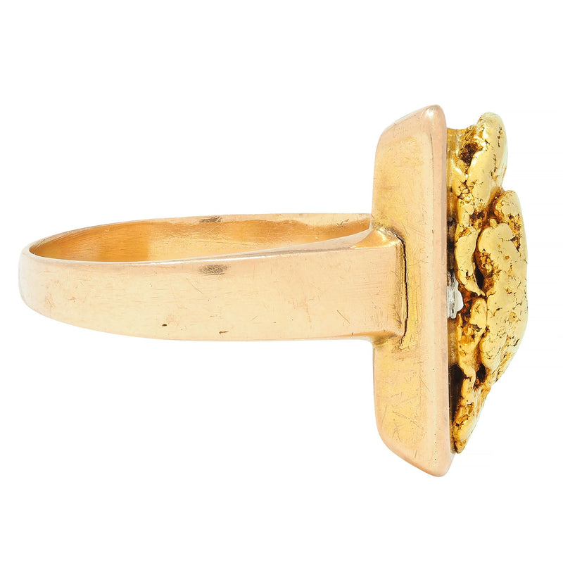 Mens 24k Yellow Gold Ring - 14 For Sale on 1stDibs | gold ring for men 24k