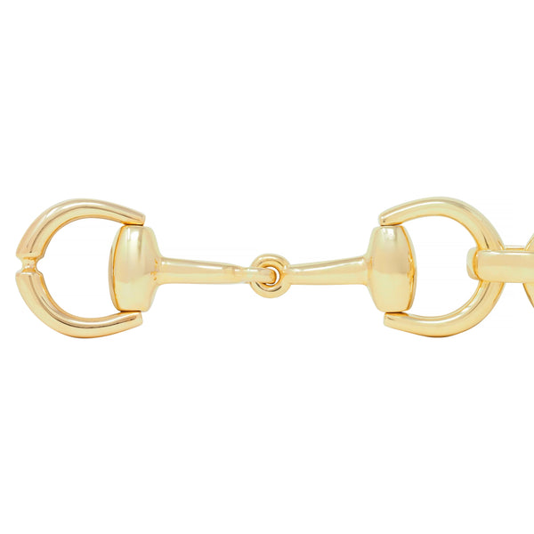Gucci 18 Karat Yellow Gold Horsebit Vintage Link Bracelet