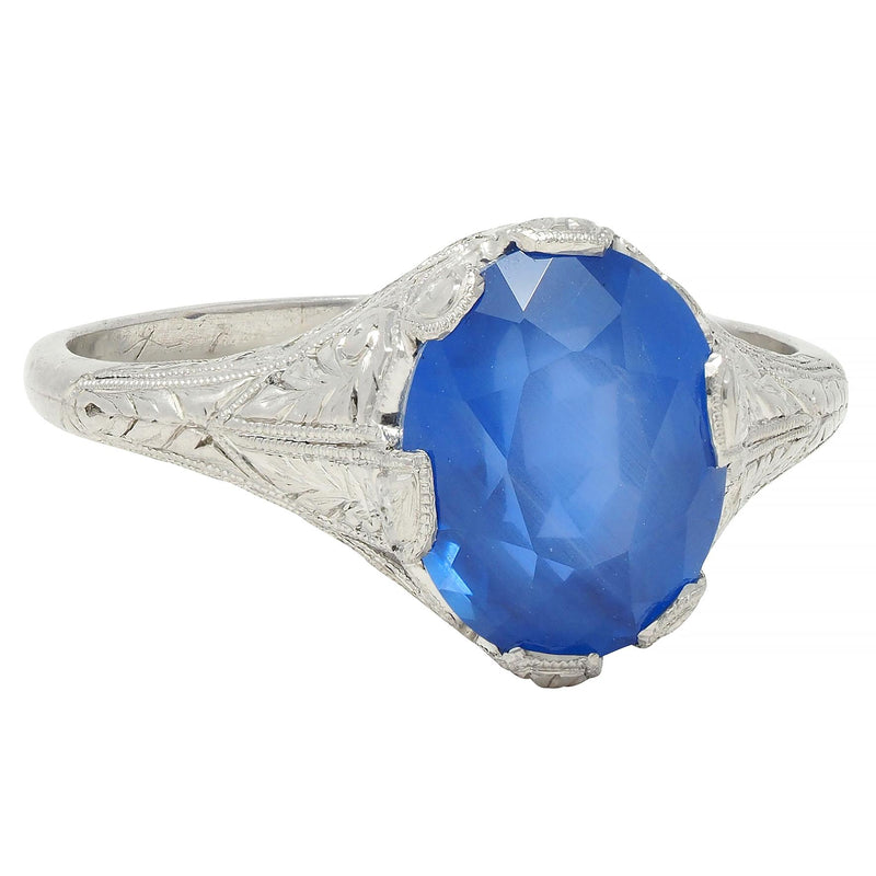 Antique Victorian Ring Gold natural color change Sapphire Diamonds AGL –  Brenda Ginsberg Antique Jewelry