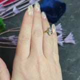 Art Deco Diamond 14 Karat Two-Tone Gold Dinner Ring