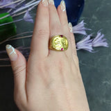 SeidenGang Ruby 18 Karat Yellow Gold Cupid Venus Classic Ring
