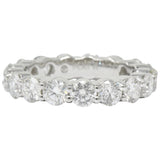 Classic 3.56 CTW Diamond Platinum Eternity Stacking Band Ring Wilson's Estate Jewelry