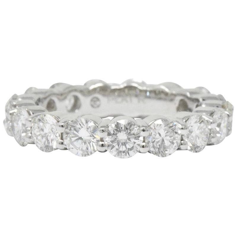 Classic 3.56 CTW Diamond Platinum Eternity Stacking Band Ring Wilson's Estate Jewelry