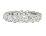 Classic 3.56 CTW Diamond Platinum Eternity Stacking Band Ring Wilson's Estate Jewelry