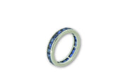 3.60 Carat Art Deco Stackable Sapphire Eternity Band Ring Wilson's Estate Jewelry
