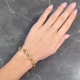 Tiffany & Co. 1990's 18 Karat Yellow Gold Vintage Marquise Link Bracelet