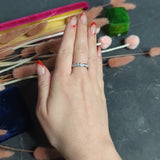 Tiffany & Co. 2.10 CTW Diamond Platinum Channel Eternity Band Ring