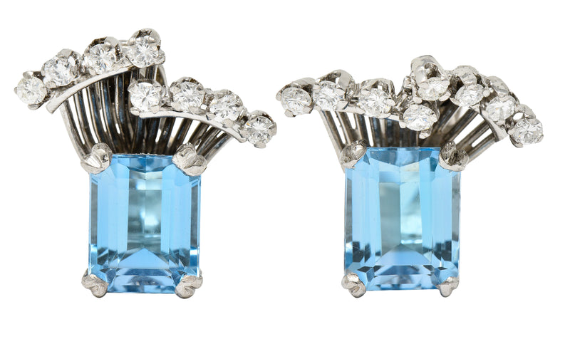 aqua marine and tourmaline earrings – you so fine jewelry