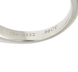 Tiffany & Co. Contemporary  0.90 CTW Diamond Platinum Engagement Ring GIA Wilson's Estate Jewelry