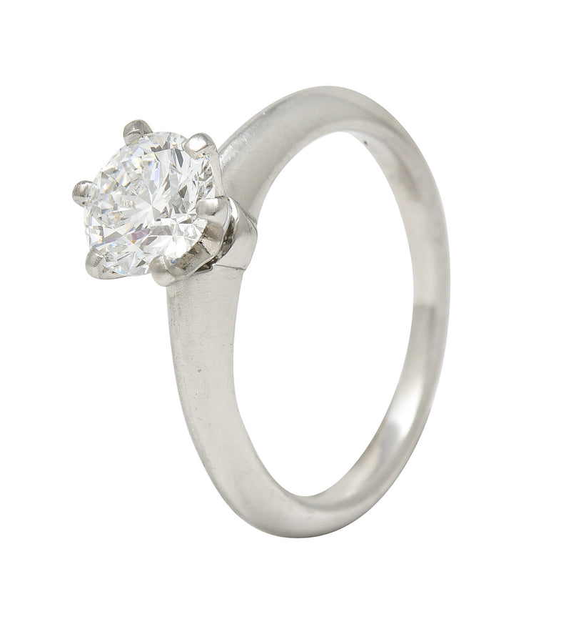 Tiffany Setting Engagement Ring (1.32 ct, I, VS1) - YouTube