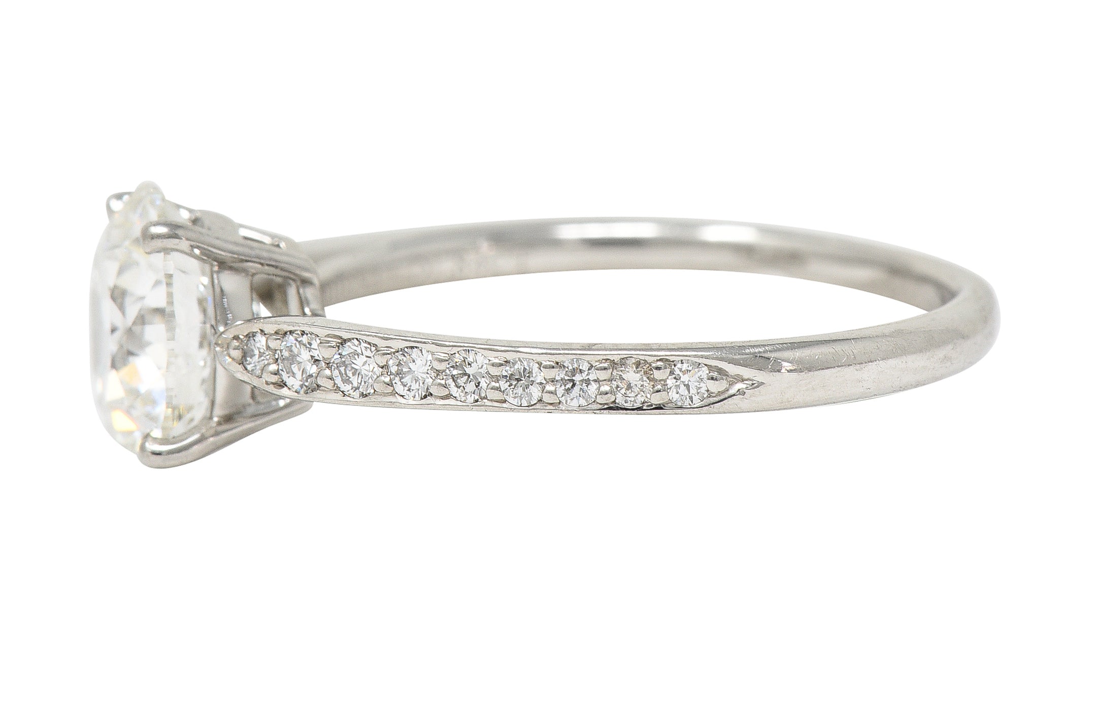 Tiffany & Co. Contemporary 2.02 CTW Diamond Platinum Harmony Engagement Ring Wilson's Estate Jewelry