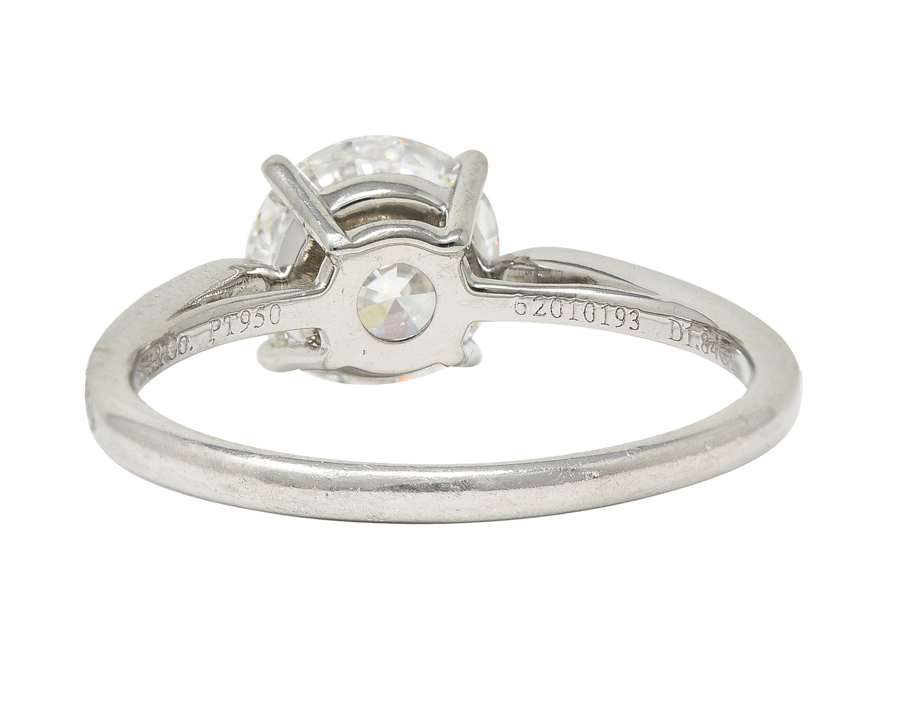 Tiffany & Co. Contemporary 2.02 CTW Diamond Platinum Harmony Engagement Ring Wilson's Estate Jewelry