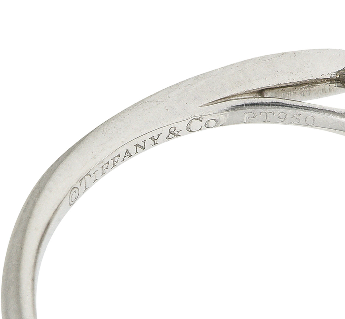 Tiffany & Co. Contemporary 2.02 CTW Diamond Platinum Harmony Engagement Ring Wilson's Estate Jewelry