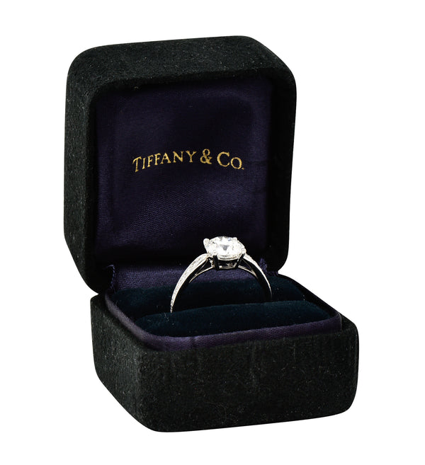 Tiffany & Co. Contemporary 2.02 CTW Diamond Platinum Harmony Engagement Ring Wilson's Estate Jewelry