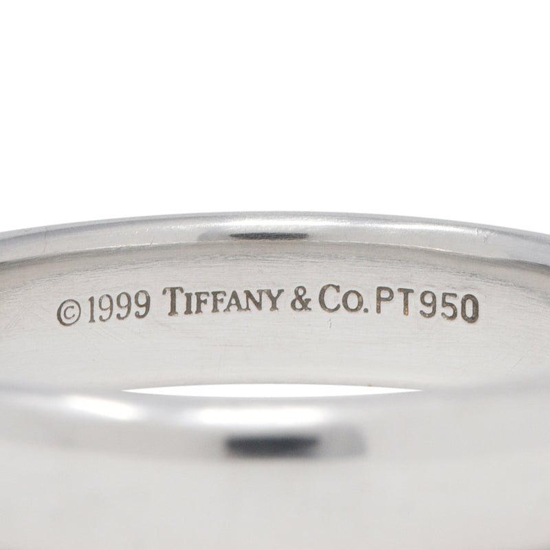 1999 Tiffany & Co. Platinum 4.5MM Vintage Unisex Wedding Band Stackable Ring Wilson's Estate Jewelry