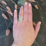 1920's Art Deco 1.50 CTW Diamond Platinum Dinner Ring