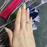 1950's Mid-Century 1.00 CTW Diamond Platinum Square Form Engagement Ring