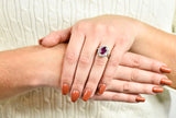 Contemporary 4.66 CTW No Heat Ruby Diamond Platinum Cluster Ring GIARing - Wilson's Estate Jewelry