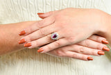Contemporary 4.66 CTW No Heat Ruby Diamond Platinum Cluster Ring GIARing - Wilson's Estate Jewelry