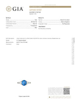 Raymond Yard 3.20 CTW No Heat Sapphire Diamond Platinum Ring GIARing - Wilson's Estate Jewelry