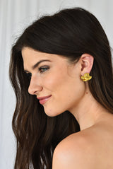 Vintage Kieselstein Cord Diamond 18 Karat Yellow Gold Chinese Lion EarringsEarrings - Wilson's Estate Jewelry