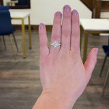 Exceptional Tiffany & Co. 3.82 CTW Round Brilliant Diamond Platinum Engagement Ring