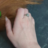 1926 Art Deco 0.76 CTW Diamond 18 Karat White Gold Hexagonal Engagement Ring