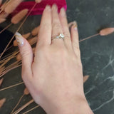 Mid-Century 1.26 CTW Diamond Platinum Engagement Ring GIA
