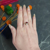 1900 Victorian 1.30 CTW Ruby Diamond 14 Karat Gold Toi Et Moi Ring