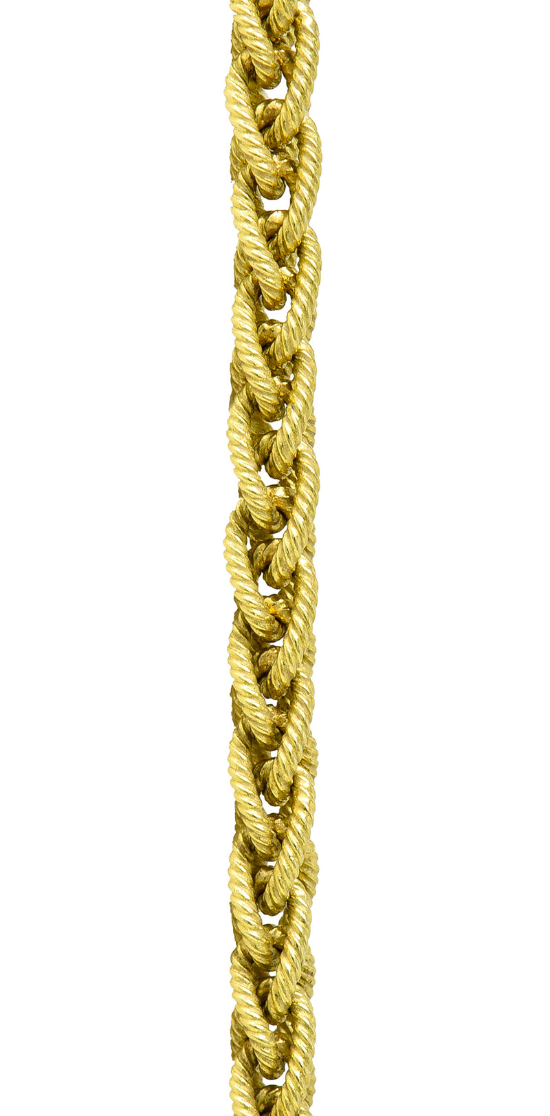SeidenGang Vintage Diamond Pink Tourmaline 18 Karat Yellow Gold Pegasus Classic Enhancer Pendant Necklace Wilson's Estate Jewelry