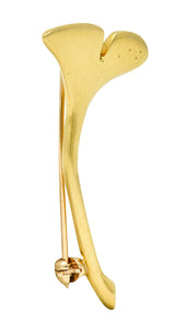 Angela Cummings Tiffany & Co. 18 Karat Gold Ginkgo Leaf BroochBrooch - Wilson's Estate Jewelry