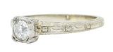 Art Deco 0.35 CTW Diamond 14 Karat White Gold Engagement RingRing - Wilson's Estate Jewelry