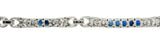 Vintage Sapphire Diamond Platinum Line Braceletbracelet - Wilson's Estate Jewelry