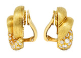 Henry Dunay 2.00 CTW Diamond 18 Karat Gold Sabi Ear-Clip EarringsEarrings - Wilson's Estate Jewelry