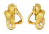 Henry Dunay 2.00 CTW Diamond 18 Karat Gold Sabi Ear-Clip EarringsEarrings - Wilson's Estate Jewelry