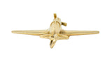 1940's Retro 14 Karat Gold Prop Airplane Charmcharm - Wilson's Estate Jewelry