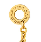 Bulgari Diamond Rose Cut Citrine Multi-Gem 18 Karat Yellow Gold Parentesi Station Necklace Wilson's Estate Jewelry