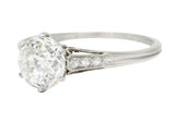 Edwardian 1.60 CTW Jubilee Diamond Platinum Engagement RingRing - Wilson's Estate Jewelry