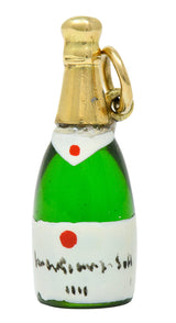 1940's Retro 14 Karat Gold Champagne Bottle Charmcharm - Wilson's Estate Jewelry