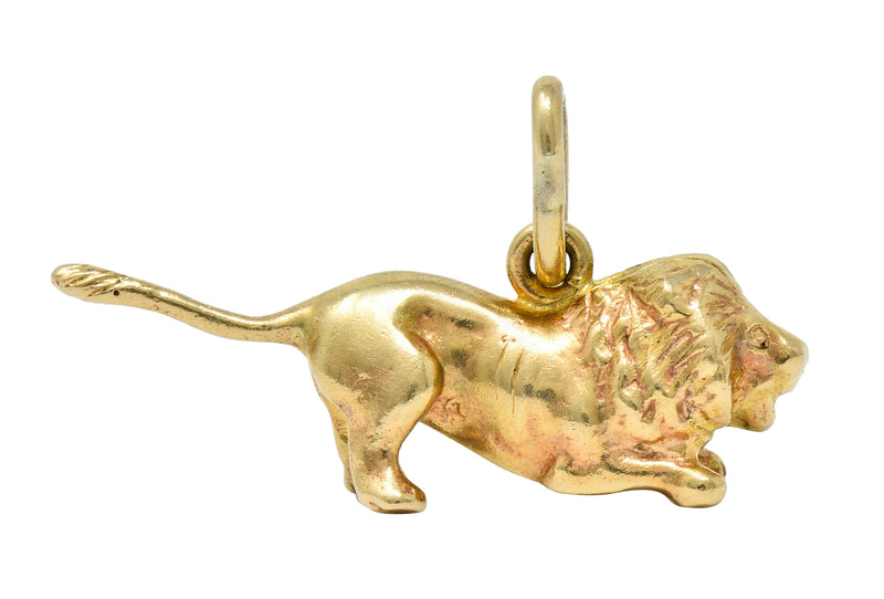 Tiffany & Co. Retro 14 Karat Gold Lion Charmcharm - Wilson's Estate Jewelry