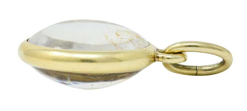 1950's Mid-Century 14 Karat Gold Pressed Flower Charmcharm - Wilson's Estate Jewelry