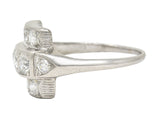 Art Deco 1.00 CTW Diamond Platinum Antique Dinner Ring Wilson's Estate Jewelry