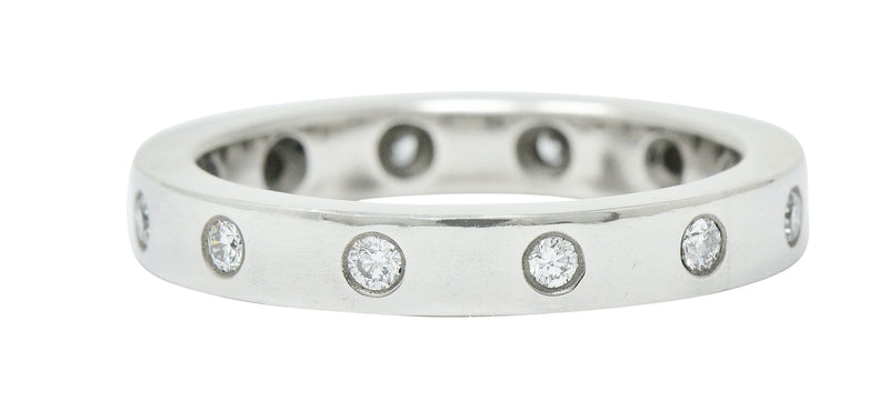 Modern 0.36 CTW Diamond Platinum Eternity Band RingRing - Wilson's Estate Jewelry