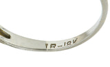 Art Deco 0.85 CTW Diamond 18 Karat White Gold Engagement Ring GIARing - Wilson's Estate Jewelry