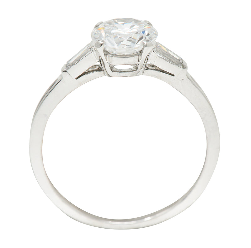 Tiffany & Co. 1.35 CTW Diamond Platinum Engagement Ring GIARing - Wilson's Estate Jewelry