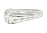 Tiffany & Co. Art Deco 1.50 CTW Diamond Platinum Men's Engagement RingRing - Wilson's Estate Jewelry